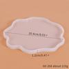 Molde de silicona para gota de cristal diy plato de encaje posavasos platillo forma de onda irregular molde de mesa para posavasos