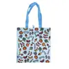 Bolso de Mano Tejido Estampado a Color Recubierto de Plástico Efecto Piel de Serpiente Bolso Publicitario Personalizado Bolso de Compras Grande Impermeable Personalizado