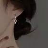 Aretes en Forma de V 2025 Nueva Moda Exquisitos Trendy Aretes de Plata Esterlina 925 Diseño Nicho para Mujer Aretes para Mujer