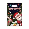 Bolsa de Tote de Plástico para Halloween Navidad Calabaza Fantasma Papá Noel Bolsa de Regalo Fiesta Empaque de Dulces y Snacks
