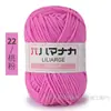 4 Ovillos de Hilo de Algodón Leche de Grosor Medio Hilo para Bebé Kit de Materiales para Tejer Crochet Hecho a Mano DIY Ramo de Muñeca