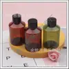 Botella de 50 ml con tapa de rosca y hombro inclinado, botella dispensadora regular con tapa de giro, botella de pegamento, botella de hidrosol, botella de loción, botella de champú