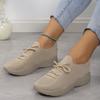 Zapatos Deportivos Casuales Ligeros Transpirables para Mujer al por Mayor Comercio Exterior 43 Nuevos Zapatos de Malla Tejida Voladora Transfronterizos Talla Grande Suelas Suaves para Mujer