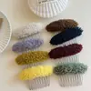 Pinza de Peine de Pelo Esponjoso de Lana de Cordero de Caña Alta para Mujer, Nuevo Estilo Otoño e Invierno, Pinza para Flequillo, Peine para el Cabello, Accesorio de Pelo de Felpa