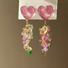 Pendientes de Atmósfera de Vacaciones en la Costa de Dopamina para Mujer, Pendientes de Moda Exquisitos y Versátiles, Pendientes de Lujo Ligero y de Gama Alta