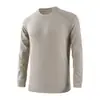 Camiseta base de manga larga de terciopelo con estampado de cielo estrellado, cuello redondo, para hombre, nueva de primavera y otoño, sudadera deportiva casual para jóvenes, venta al por mayor