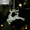 Nuevas Decoraciones Navideñas Transfronterizas, Copos de Nieve de Acrílico Coloridos, Colgantes para Árbol de Navidad, Decoraciones de Boda, Decoraciones Navideñas Tridimensionales