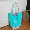 Bolso de Hombro Nuevo Cuadros Menta Fresca, Gran Capacidad, Bolso Tote de Doble Cara, Bolso Escolar Moderno y Sencillo para Verano