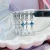Colgante de Aretes de Rombo de Cometa de Trébol de Cuatro Hojas de Colores, Cierres para Aretes, Aro para Cartílago de Oreja de Mujer, Diseño Simple de Nicho, Aros de Aretes Apilables