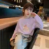 Camiseta de Dibujos Animados para Niñas de Primavera y Otoño, Camiseta de Manga Larga a la Moda para Bebés Niñas, Camiseta Básica de Algodón Puro para Niños
