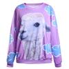 Sudadera Transfronteriza Estilo Europeo y Americano Otoño Cuello Redondo Manga Larga Camiseta Básica de Dibujos Animados Cuello Redondo Holgada Adulto Sudadera Fabricante Listo para Enviar