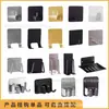 Juego de Barra para Toallas de Acero Inoxidable Transfronterizo Anillo para Toallas Portarrollos de Papel Negro Jabonera Gancho para Abrigos Juego de Ferretería para Baño