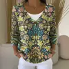 Sudadera con Botones de Cuello en V de Nuevo Estilo Transfronteriza de Manga Larga Otoño e Invierno Moda Impresa en 3D y Personalizada Chaqueta Suelta para Mujer