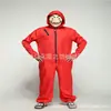 Casa de Papel Disfraz Cosplay Dali Mono Rojo Atuendo de Rol para Halloween