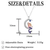 Knn-49 Colar de Sereia Feminino Desenho Animado Joias Transfronteiriças Amazon Aliexpress Venda Quente Acessórios Incrustados Atacado