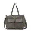 Bolsa de Hombro Nueva para Otoño e Invierno, Versátil, para el Trabajo, Gran Capacidad, Cruzada, Bolso Tote de Pana de Moda, Tendencia para Mujer