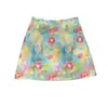 Conjunto de Falda Corta de Verano Únicamente Hermoso para Mujer 2026 Nuevo Estampado Floral Dopamina Ropa de Playa