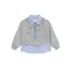 TUTU Elefantito Ropa Infantil Sudadera para Niñas 2026 Nuevo Modelo Falso Dos Piezas Estilo Universitario Manga Larga Primavera y Otoño