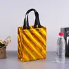 Bolsa de papel de aluminio no tejido, bolsa de regalo de cumpleaños, bolsa de compras ecológica, bolsa de mano para ropa con película láser personalizada, personalización 3D