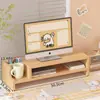 Soporte de altura ajustable para computadora, herramienta de almacenamiento de escritorio para oficina, soporte de apoyo para laptop para el hogar, estante de colocación de monitor para estación de trabajo