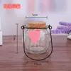 Botella oceánica DIY estrella de la suerte transparente Botella de vidrio con corcho botella de deriva botella arcoíris botella de los deseos Cielo Estrellado material envío gratis
