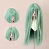 Peluca para Muñeca BJD, Cabello Largo Recto Suave Tipo Seda con Flequillo Largo, Cabello Personalizable para Muñecas de 346 Puntos, Accesorio para Vestir