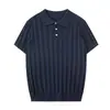 Ropa para Hombre Jianheng: ¡Mezcla de lino + lyocell! Textura tejida delicada, polo de punto de manga corta de verano para hombre