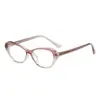 QQ7020 montura ojo de gato mariposa cara cuadrada redonda cara delgada artefacto para modificar la cara lente plana gafas para miopía fabricantes al por mayor
