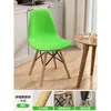 Silla de comedor Eames de madera maciza, silla con respaldo estilo nórdico, silla de ocio para el hogar, silla de comedor moderna minimalista, silla de escritorio