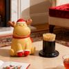 Tarro de Palillos Navideño con Alta Apariencia y Lindo y Creativo Papá Noel Almacenamiento de Palillos de Escritorio Adornos de Decoración de Mesa