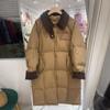 Chaqueta Nueva Coreana de Pana Acolchada de Algodón Suelta con Solapa Acolchada de Algodón Gruesa con Costuras Chaqueta Acolchada de Algodón Sobre la Rodilla Abrigo Largo de Invierno Moderno