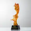 Excelente Nuevo Llegado Premio Honorífico Estrella Vidrio Antiguo Cristal Trofeo Reunión Anual de la Empresa Medalla al Empleado Destacado