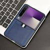 Adecuado para Huawei Purax Ancho Plegable Soporte para Tarjetas Funda para Teléfono Móvil P50Pocket Almacenamiento de Tarjetas Textura de Cuero Funda Protectora Negocios