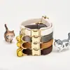 Collar de Campana de Felpa para Gato Mascota al por Mayor Collar Grabado Láser Collar para Cuello de Gato Mascota Collar para Gato