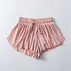 Saia-short de yoga para comércio exterior feminina transfronteiriça para pais e filhos esportiva secagem rápida para corrida tênis com bolso cordão shorts respiráveis