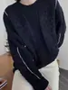 Suéter Grueso de Lana Pura para Mujer con Bloques de Color Retro y Tejido de Cable, Nuevo Estilo de Invierno, Jersey Holgado Casual