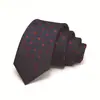 Gravata Masculina Transfronteiriça 7cm Cor Sólida Gravata Amarrada à Mão Gravata Jacquard de Poliéster Masculina Logotipo Gravata de Alta Qualidade para Homens