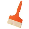 Huasheng Cepillo de Lana Cepillo de Lana Pura Mango de Plástico Cerdas Suaves Pincel para Pintura de Látex Pincel de Lana Pincel de Pintura 4 pulgadas