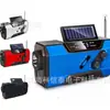 Radio generador de manivela, alimentado por energía solar, radio de emergencia portátil de semiconductores de banda completa para exteriores