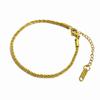 Pulsera sencilla de moda nueva para mujer, coreana, red-hot de oruga, acero de titanio, no se decolora, pulsera de cadena retorcida, joyería al por mayor