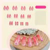 Uñas Postizas Gradiente Rubor Transfronterizas Uñas Postizas Flor Pintada Multicolor Uñas Postizas Usables Manicura Usable para Mujer Mayoreo