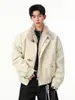 Chaqueta de estilo americano con hebilla de avión, para hombre, invierno, cálida, forro polar, gruesa, holgada, casual, fresca, abrigo de algodón