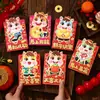 Diseño 3D de Dibujos Animados de la Cabra con Temática de Caqui Sobres Rojos al por Mayor Personalizados Creativos Sobres de Dinero de la Suerte para Año Nuevo Modelo 2027