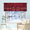 1 pieza moderno simple amor rosa cortina de cocina media cortina transfronteriza Navidad pequeña ventana decoración poliéster algodón Nuevo