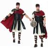 Amazon nuevo disfraz de Halloween guerrero espartano cosplay disfraz de actuación gladiador romano disfraz para padres e hijos