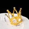 Celebridad de Internet Reina Diosa Día de la Madre Perla Reina Decoración de Pastel Enchufe Corona Pequeña Plateada Adorno Día de la Reina
