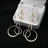 Pendientes Largos de Metal Exagerados Estilo Europeo y Americano, Gancho de Oreja con Borla de Moda, Elementos Populares de Influencers, Varios Accesorios para Orejas