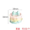 Yqt Arco Simulado Pastel Resina Juguete Alimentario Accesorios Escena Miniatura Tienda de Postres Adornos de Escritorio Accesorios Culturales y Creativos