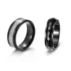 Anillos Populares Europeos y Americanos para Parejas de Amazon, Anillos Giratorios de Acero de Titanio para Aliviar el Estrés, Venta al por Mayor de Fábrica de Joyería