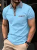 Camisa Polo Masculina de Manga Curta Europeia e Americana Transfronteiriça Verão Aliexpress Amazon Mais Vendido Polo com Combinação de Cores